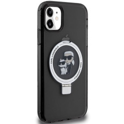 Karl Lagerfeld KLHMN61HMRSKCK Ring Stand Karl&Choupettte Ma Hardcase for iPhone 11/Xr 6.1" / black