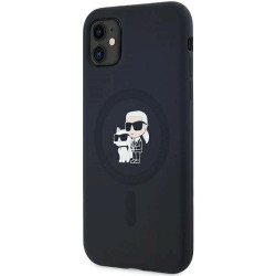 Karl Lagerfeld KLHMN61SCMKCRHK Silicone Karl & Choupette Ma Hardcase for iPhone 11 / Xr 6.1" / black