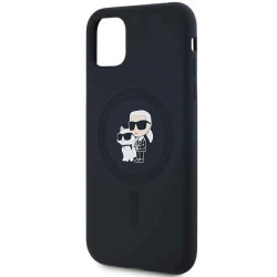 Karl Lagerfeld KLHMN61SCMKCRHK Silicone Karl & Choupette Ma Hardcase for iPhone 11 / Xr 6.1" / black