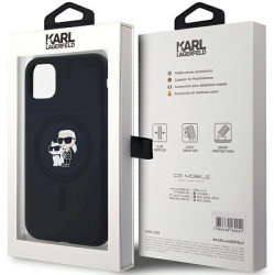 Karl Lagerfeld KLHMN61SCMKCRHK Silicone Karl & Choupette Ma Hardcase for iPhone 11 / Xr 6.1" / black