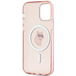 Karl Lagerfeld KLHMP12MHFCCNOP iPhone 12/12 Pro 6.1" hardcase IML Choupette MagSafe / pink