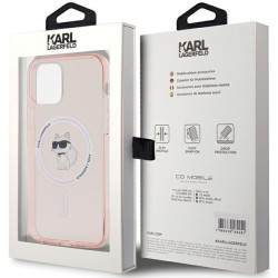 Karl Lagerfeld KLHMP12MHFCCNOP iPhone 12/12 Pro 6.1" hardcase IML Choupette MagSafe / pink