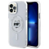 Karl Lagerfeld KLHMP12MHLSCHH iPhone 12 / 12 Pro 6.1" Hardcase IML Metal Choupette Head / white