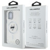 Karl Lagerfeld KLHMP12MHLSCHH iPhone 12 / 12 Pro 6.1" Hardcase IML Metal Choupette Head / white
