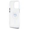 Karl Lagerfeld KLHMP13LHLSCHH iPhone 13 Pro 6.1" White Hardcase IML Metal Choupette Head MagS