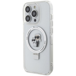 Karl Lagerfeld KLHMP13LHMRSKCH Hardcase Ring Stand Karl&Choupettt for iPhone 13 Pro / 13 6.1" / white