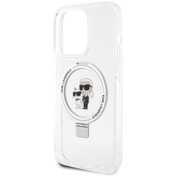 Karl Lagerfeld KLHMP13LHMRSKCH Hardcase Ring Stand Karl&Choupettt for iPhone 13 Pro / 13 6.1" / white
