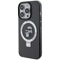 Karl Lagerfeld KLHMP13LHMRSKCK Hardcase Ring Stand Karl&Choupette for iPhone 13 Pro 6.1" / black