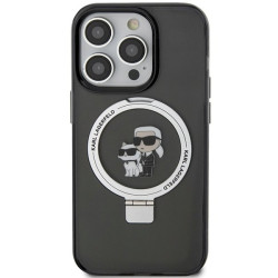 Karl Lagerfeld KLHMP13LHMRSKCK Hardcase Ring Stand Karl&Choupette for iPhone 13 Pro 6.1" / black