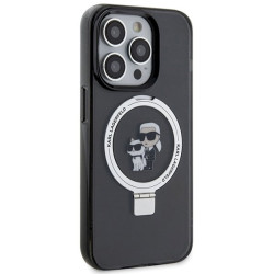 Karl Lagerfeld KLHMP13LHMRSKCK Hardcase Ring Stand Karl&Choupette for iPhone 13 Pro 6.1" / black