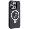 Karl Lagerfeld KLHMP13LHMRSKCK Hardcase Ring Stand Karl&Choupette for iPhone 13 Pro 6.1" / black