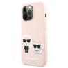 Karl Lagerfeld KLHMP13LSSKCI Silicone Ikonik Hardcase for iPhone 13 Pro / 13 6,1" / light pink