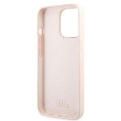Karl Lagerfeld KLHMP13LSSKCI Silicone Ikonik Hardcase for iPhone 13 Pro / 13 6,1" / light pink