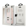 Karl Lagerfeld KLHMP13LSSKCI Silicone Ikonik Hardcase for iPhone 13 Pro / 13 6,1" / light pink