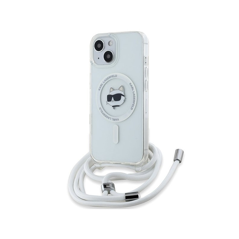 Karl Lagerfeld KLHMP13MHCCHNT IML Choupette Head & Cord Hardcase for iPhone 13/14/15 6.1" / transparent