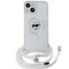 Karl Lagerfeld KLHMP13MHCCHNT IML Choupette Head & Cord Hardcase for iPhone 13/14/15 6.1" / transparent