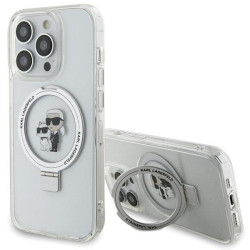 Karl Lagerfeld KLHMP13XHMRSKCH Ring Stand Hardcase for iPhone 13 Pro Max 6.7" / white