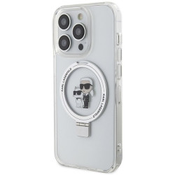 Karl Lagerfeld KLHMP13XHMRSKCH Ring Stand Hardcase for iPhone 13 Pro Max 6.7" / white