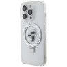 Karl Lagerfeld KLHMP13XHMRSKCH Ring Stand Hardcase for iPhone 13 Pro Max 6.7" / white