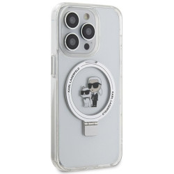 Karl Lagerfeld KLHMP13XHMRSKCH Ring Stand Hardcase for iPhone 13 Pro Max 6.7" / white