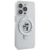 Karl Lagerfeld KLHMP13XHMRSKCH Ring Stand Hardcase for iPhone 13 Pro Max 6.7" / white