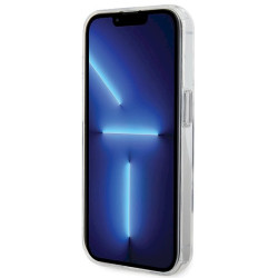 Karl Lagerfeld KLHMP13XHMRSKCH Ring Stand Hardcase for iPhone 13 Pro Max 6.7" / white