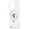 Karl Lagerfeld KLHMP13XHMRSKCH Ring Stand Hardcase for iPhone 13 Pro Max 6.7" / white