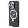 Karl Lagerfeld KLHMP13XHMRSKCK Ring Stand Hardcase for iPhone 13 Pro Max 6.7" / black
