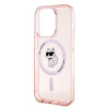 Karl Lagerfeld KLHMP14LHFCCNOP Hardcase IML Choupette MagSafe for iPhone 14 Pro 6.1" / pink