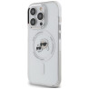Karl Lagerfeld KLHMP14LHLSKCH Hardcase IML Metal Karl&Choupette Head MageSaf for iPhone 14 Pro 6.1" / white
