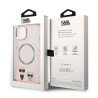 Karl Lagerfeld KLHMP14MHKCP Karl & Choupette Alumi Hardcase for iPhone 14 Plus / 15 Plus 6,7" / pink