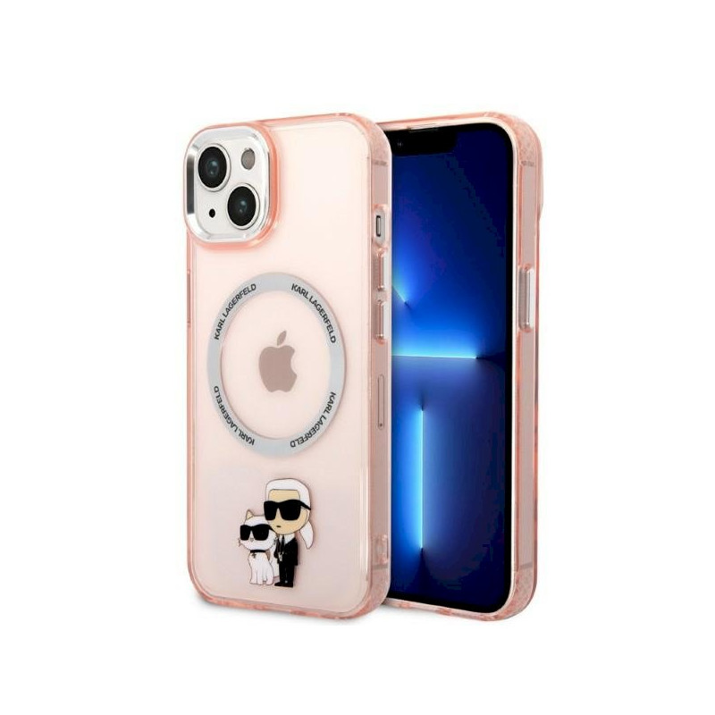 Karl Lagerfeld KLHMP14MHNKCIP Hardcase for iPhone 14 Plus / 15 Plus 6.7" / pink