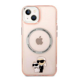 Karl Lagerfeld KLHMP14MHNKCIP Hardcase for iPhone 14 Plus / 15 Plus 6.7" / pink