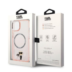 Karl Lagerfeld KLHMP14MHNKCIP Hardcase for iPhone 14 Plus / 15 Plus 6.7" / pink