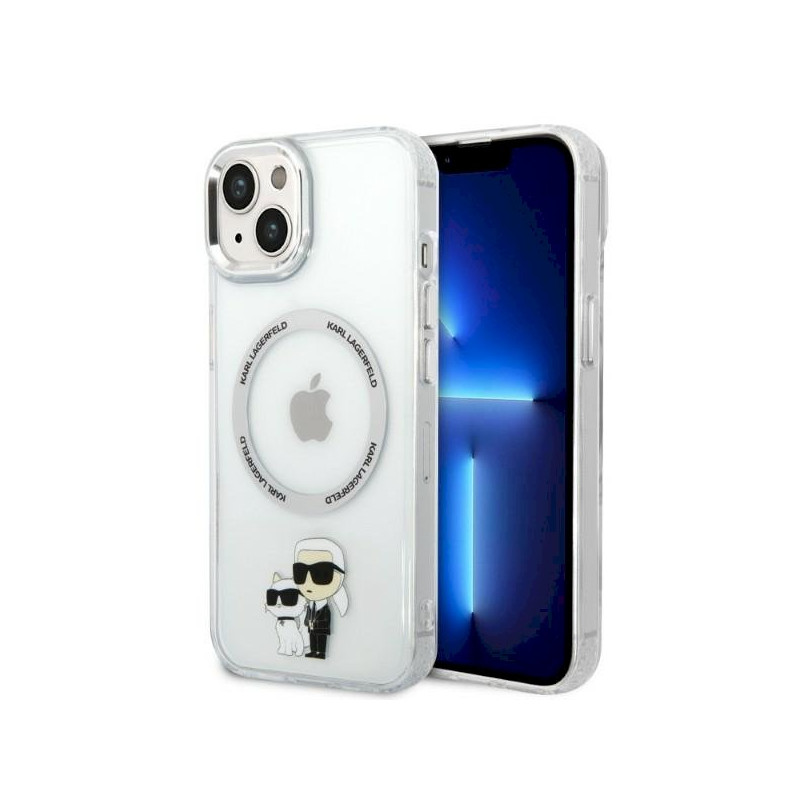 Karl Lagerfeld KLHMP14MHNKCIT Iconic Karl&Choupett Hardcase for iPhone 14 Plus/15 Plus 6,7" / transparent