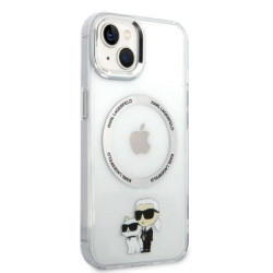 Karl Lagerfeld KLHMP14MHNKCIT Iconic Karl&Choupett Hardcase for iPhone 14 Plus/15 Plus 6,7" / transparent