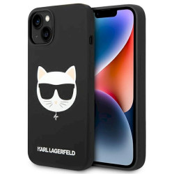 Karl Lagerfeld KLHMP14MSLCHBK Silicone Choupette Hardcase for iPhone 14 Plus / 15 Plus 6.7" / black