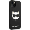 Karl Lagerfeld KLHMP14MSLCHBK Silicone Choupette Hardcase for iPhone 14 Plus / 15 Plus 6.7" / black