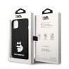 Karl Lagerfeld KLHMP14MSNCHBCK Silicone Choupette MagSafe Hardcase for iPhone 14 Plus/15 Plus 6.7" / black