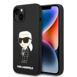 Karl Lagerfeld KLHMP14MSNIKBCK Silicone Ikonik Magsafe Case for iPhone 14 Plus / 15 Plus 6,7" / black
