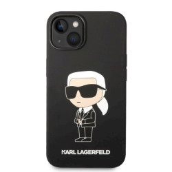 Karl Lagerfeld KLHMP14MSNIKBCK Silicone Ikonik Magsafe Case for iPhone 14 Plus / 15 Plus 6,7" / black