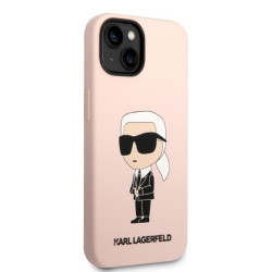 Karl Lagerfeld KLHMP14MSNIKBCP Silicone Ikonik Mag for iPhone 14 Plus / 15 Plus 6.7" / pink