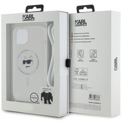 Karl Lagerfeld KLHMP14SHCCHNT Hardcase IML Choupette Head & Cord for iPhone 14/13/15 6.1" / transparent