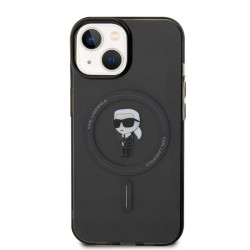 Karl Lagerfeld KLHMP14SHFCKNOK Hardcase IML Ikonik MagSafe for iPhone 14/15/13 6.1" / black