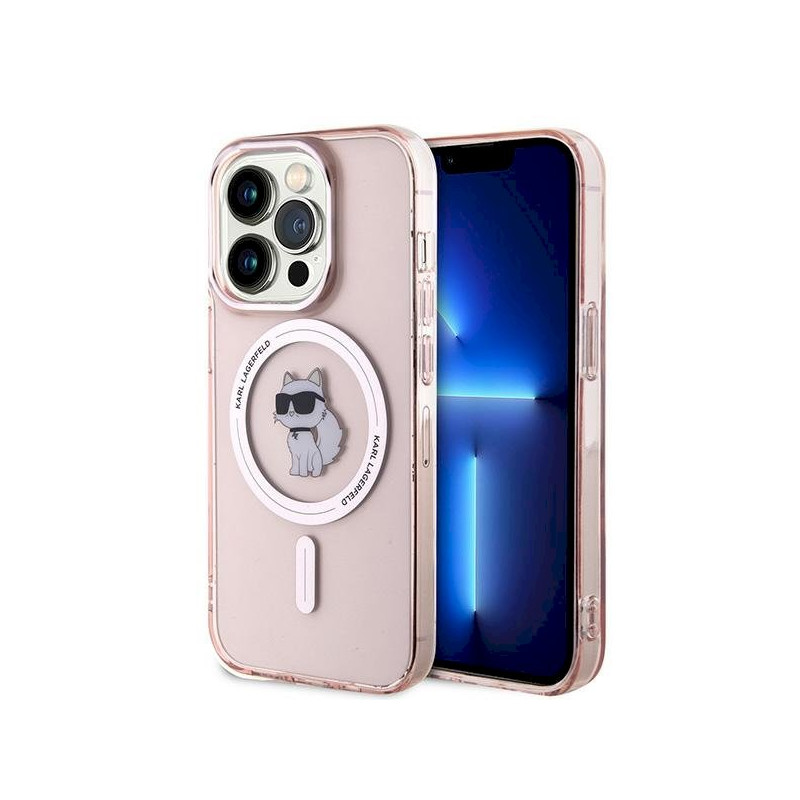 Karl Lagerfeld KLHMP14XHFCCNOP iPhone 14 Pro Max 6.7" pink hardcase IML Choupette MagSafe