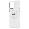 Karl Lagerfeld KLHMP14XHLSCHH iPhone 14 Pro Max 6.7" Hardcase IML Metal Choupette Head / white