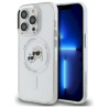 Karl Lagerfeld KLHMP14XHLSKCH Hardcase IML Metal Karl & Choupette for iPhone 14 Pro Max 6.7" / white