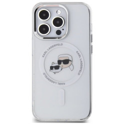 Karl Lagerfeld KLHMP14XHLSKCH Hardcase IML Metal Karl & Choupette for iPhone 14 Pro Max 6.7" / white