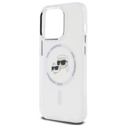Karl Lagerfeld KLHMP14XHLSKCH Hardcase IML Metal Karl & Choupette for iPhone 14 Pro Max 6.7" / white