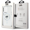 Karl Lagerfeld KLHMP15LHLSCHH iPhone 15 Pro 6.1" white hardcase IML Metal Choupette Head MagSafe